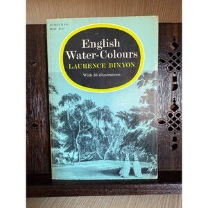 English Water-Colours by Laurence Binyon - 1969 Edition, 33 Illustrations RARE